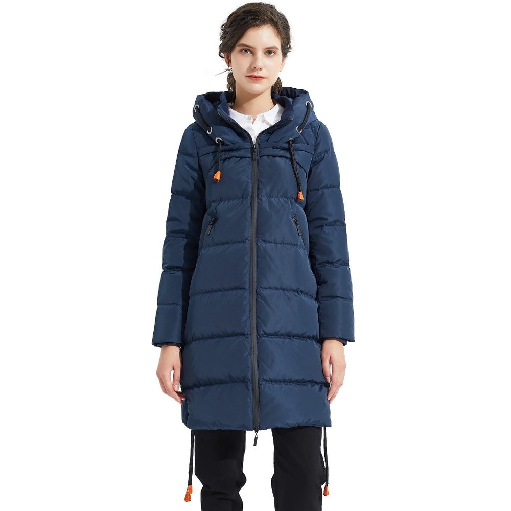 Orolay Long Dark Blue Coat